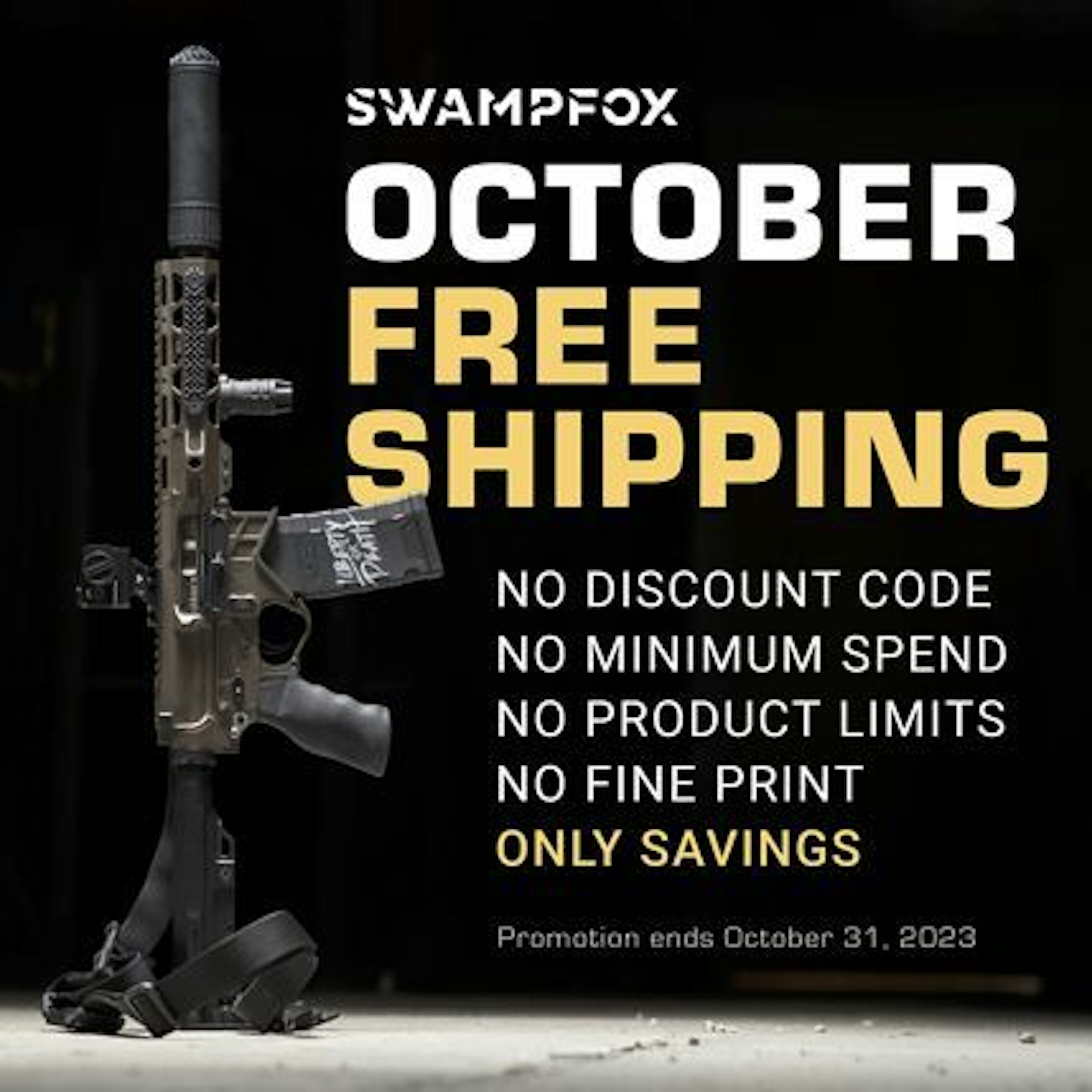 No Tricks, Only Savings: Free Shipping All October